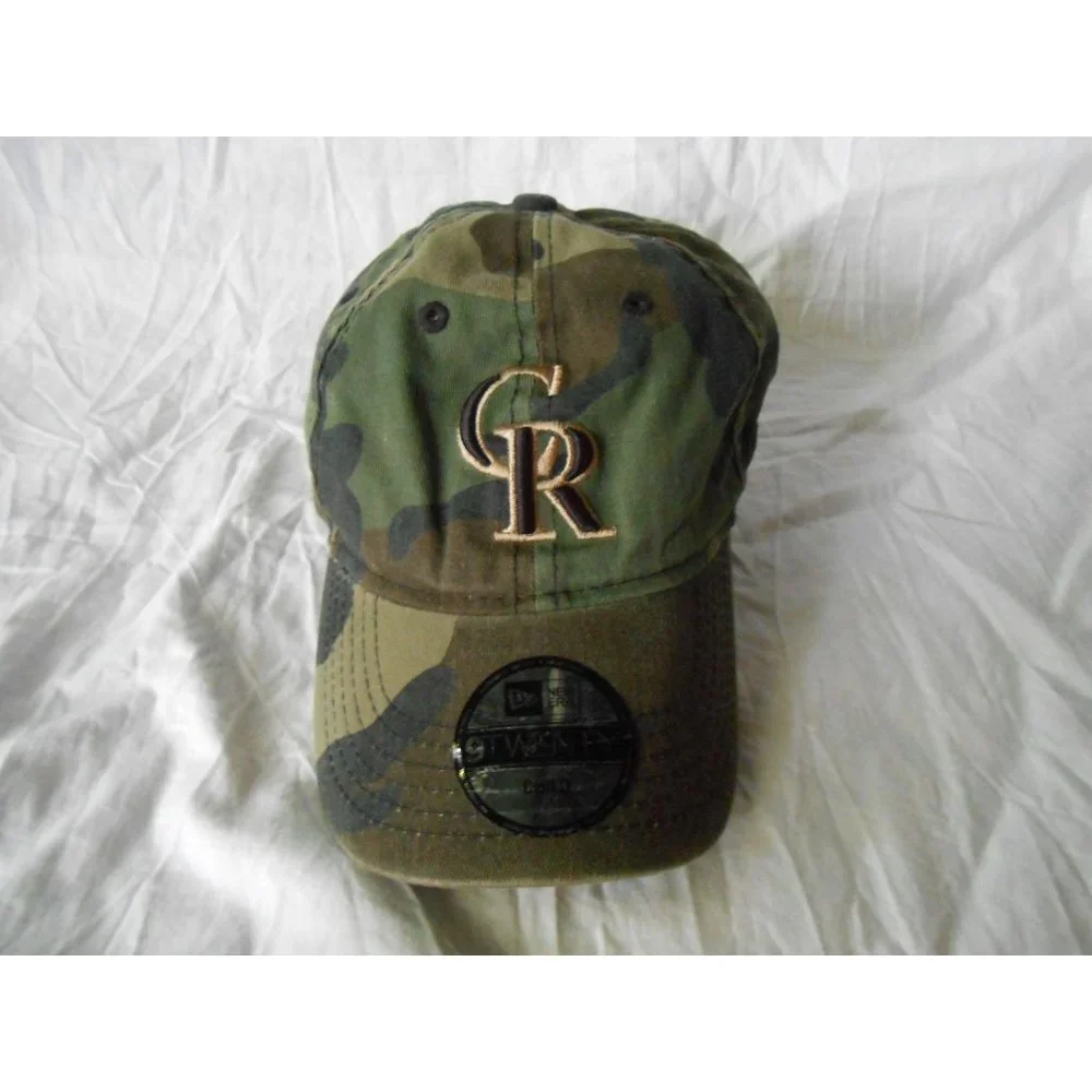 NEW Era 9Twenty Adjustable Back MLB Colorado Rockies Camo Baseball Hat Cap Child